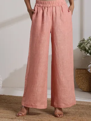 BASANT Linen Pants Peachy