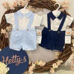 Boys Shirt & Dungaree Set
