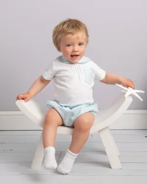 Caramelo Sky Blue Anchor Pocket Jam Pant Set