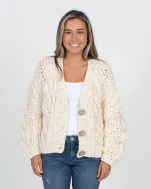 Chunky Knit Cropped Cardigan