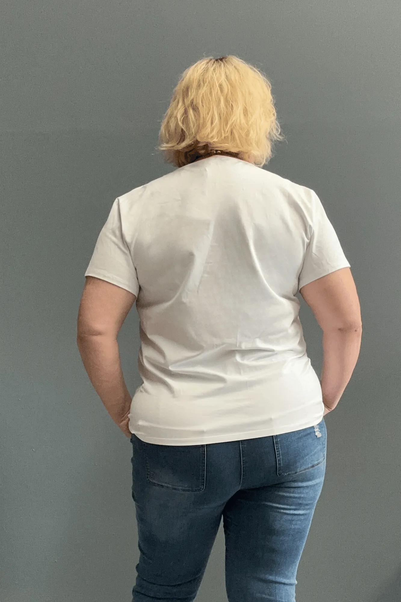 'COTTON LYCRA' Classic Tee - White