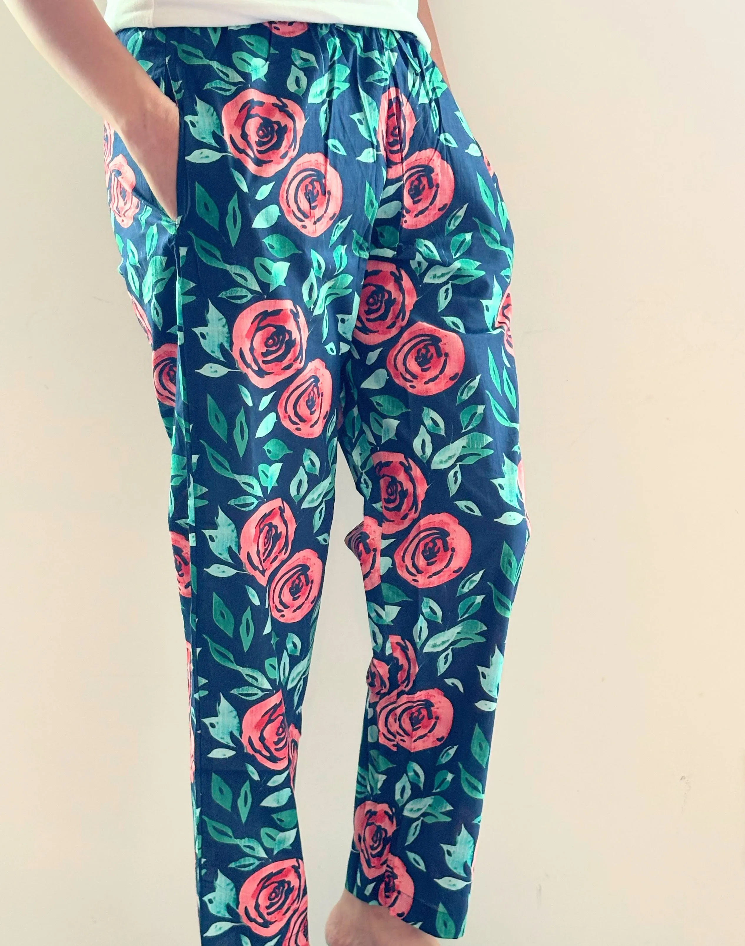 Cotton Pajama Pants Women - Royal Rose