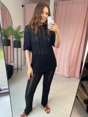 Crochet Co-ord - Black