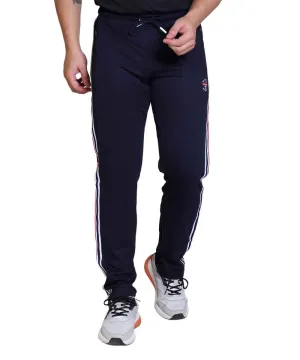 Men's Navy Striped Track Pant