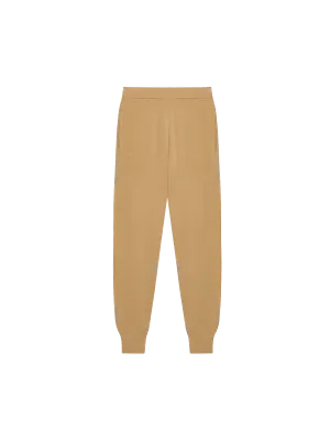 Mens Regenerative Merino Wool Track Pantscamel