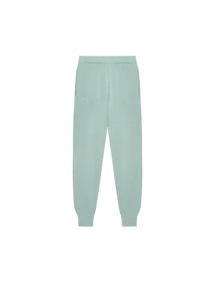 Mens Regenerative Merino Wool Track Pantseucalyptus blue