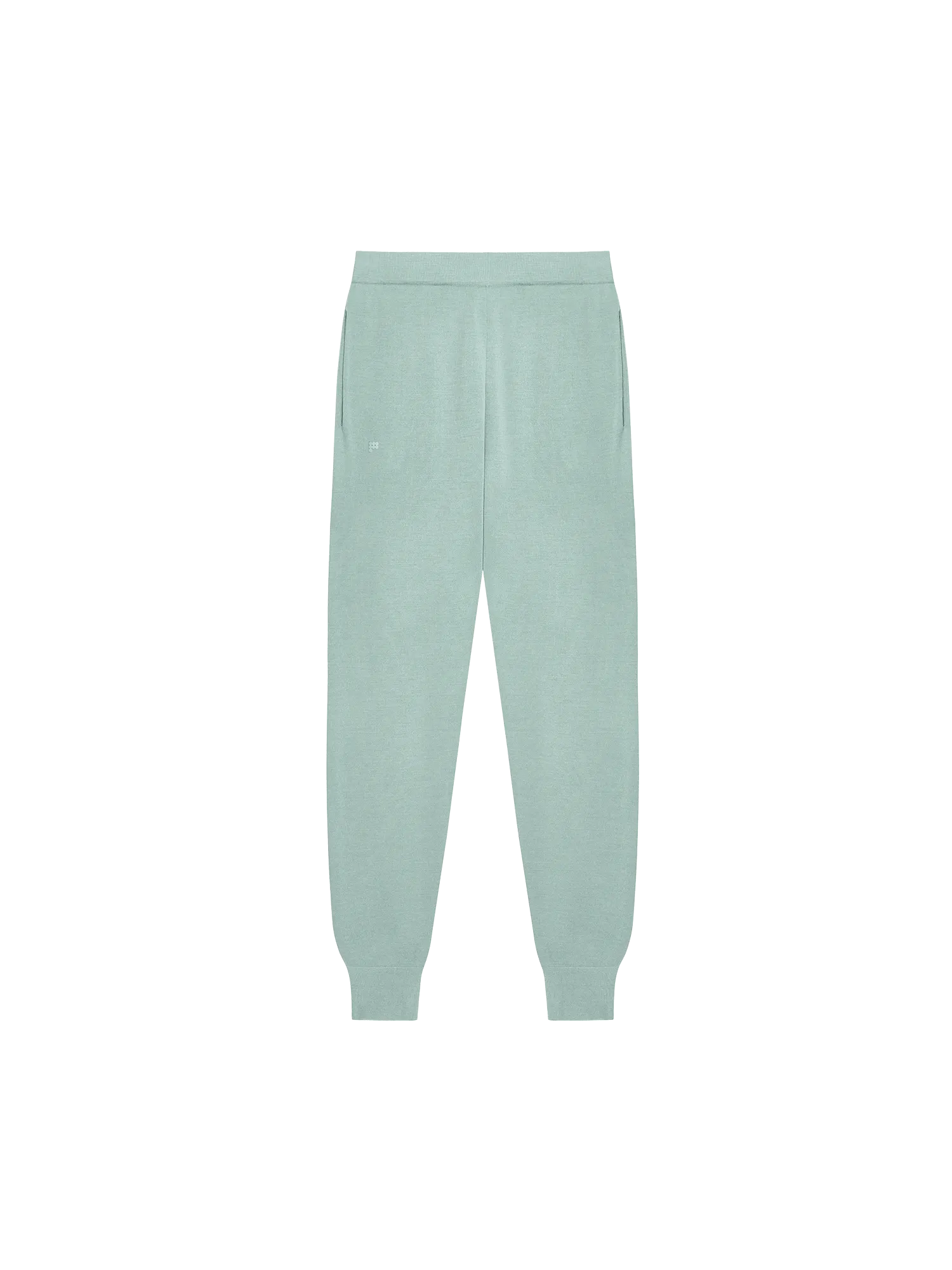 Mens Regenerative Merino Wool Track Pantseucalyptus blue