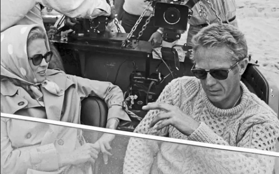 Pre Order - Steve McQueen Olive Donegal Irish Wool Sweater ETA 12/25