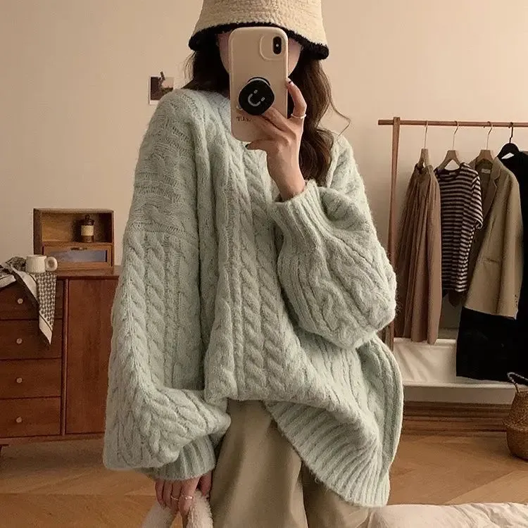 Relaxed Elegance: Korean Fashion Oversized Sweater