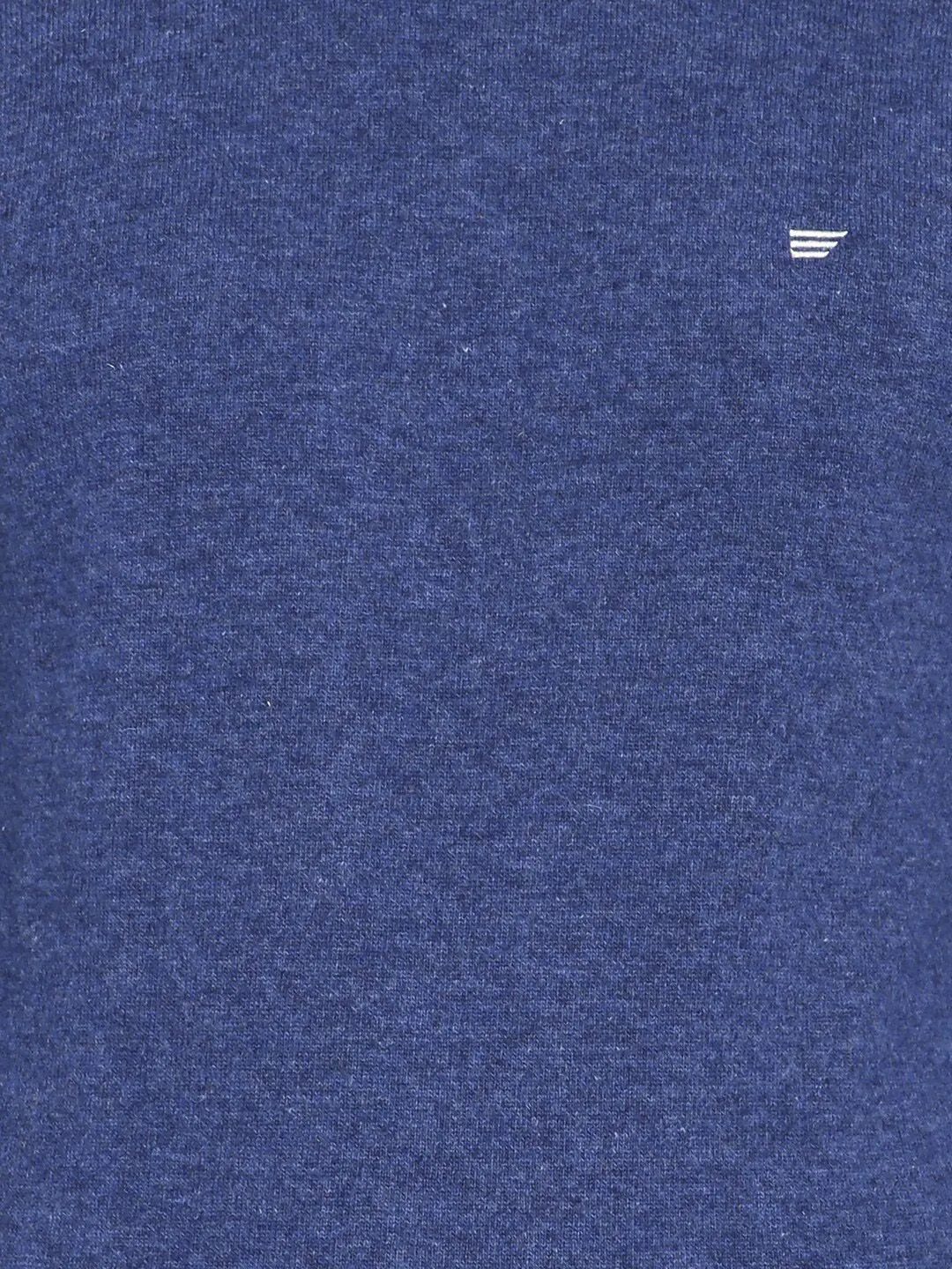 T-Base Men Blue Solid Round-Neck Pullover Sweater