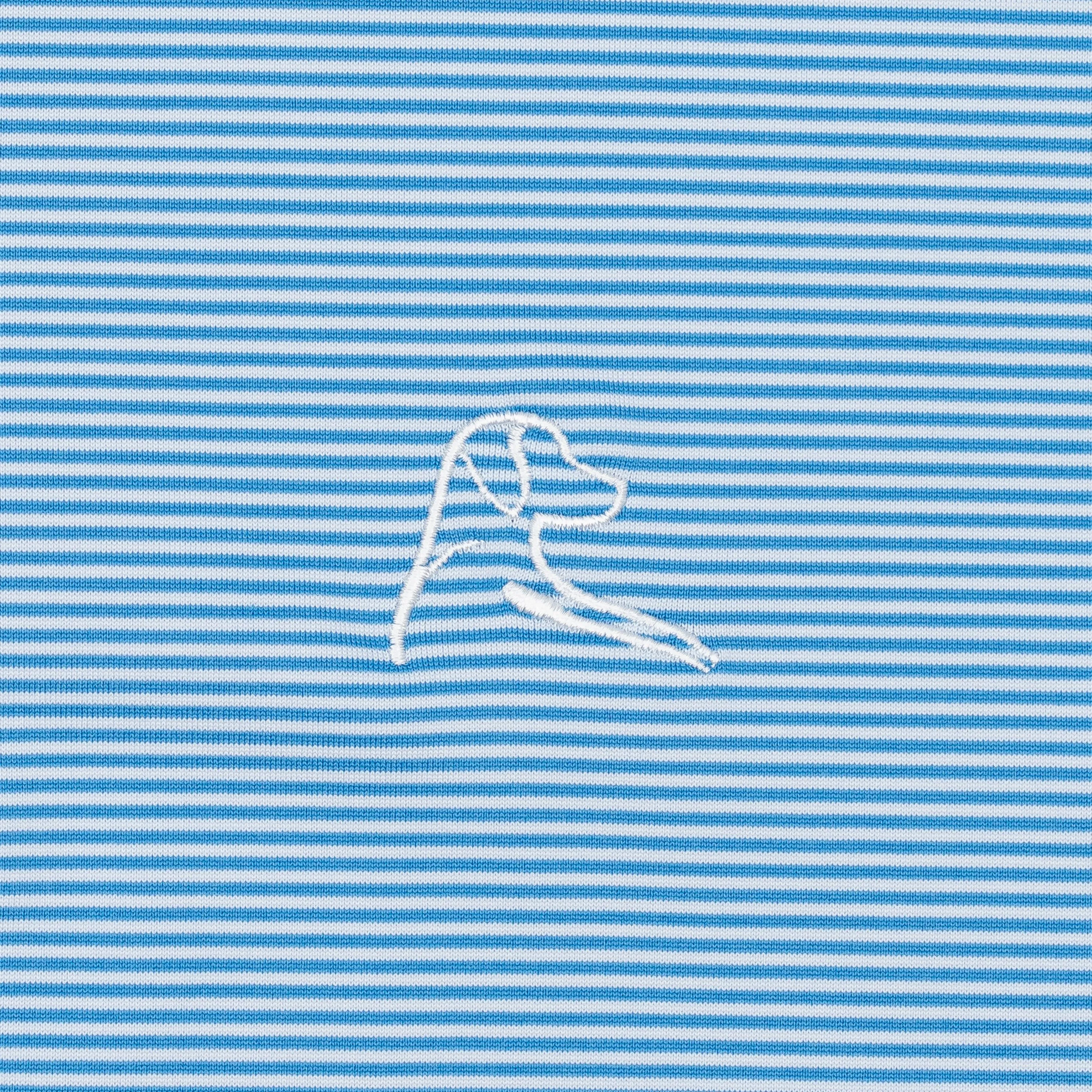 The Crispy Stripe | Performance Polo | The Crispy Stripe - Maritime Blue/White