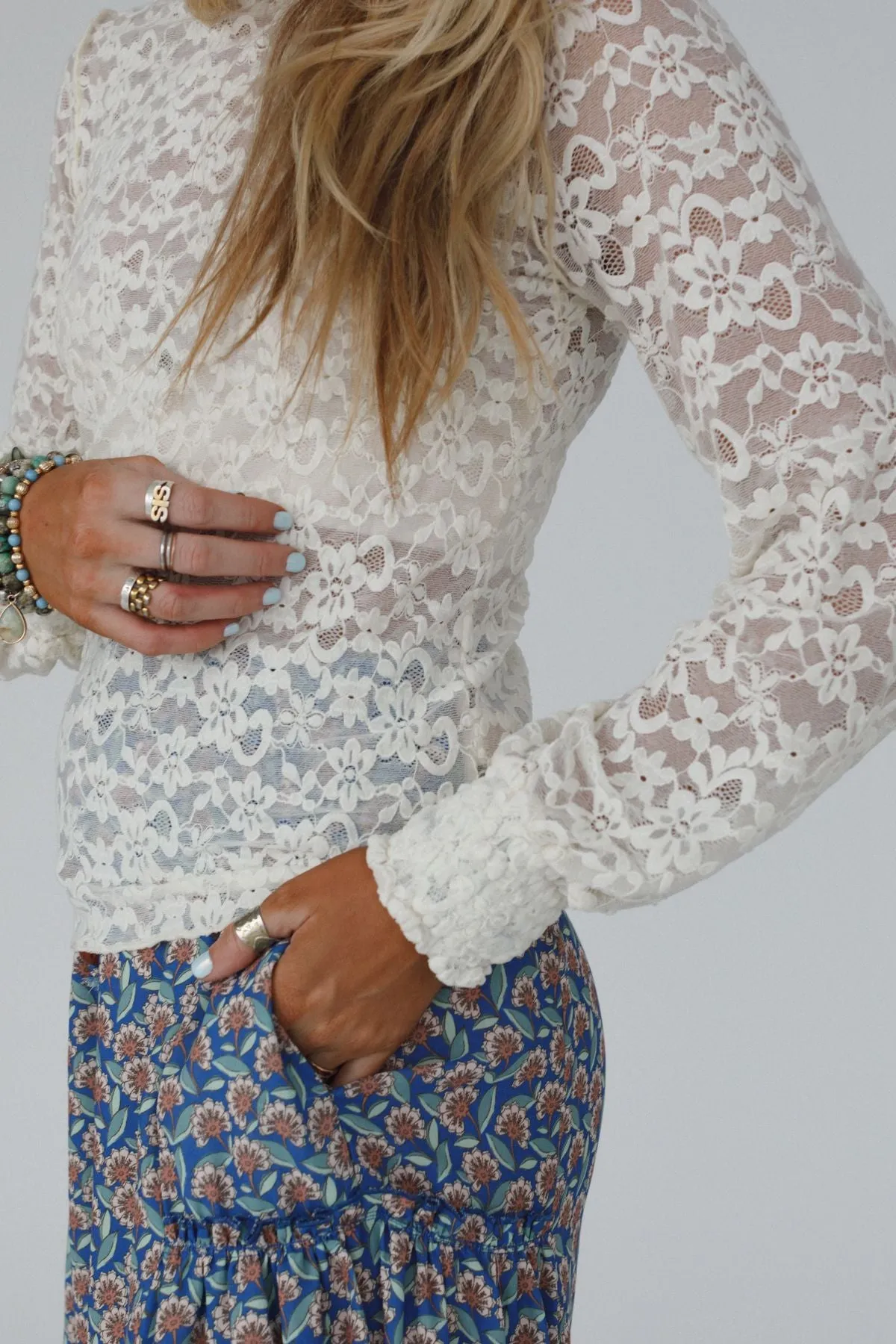 Willow Lace Top - Ivory