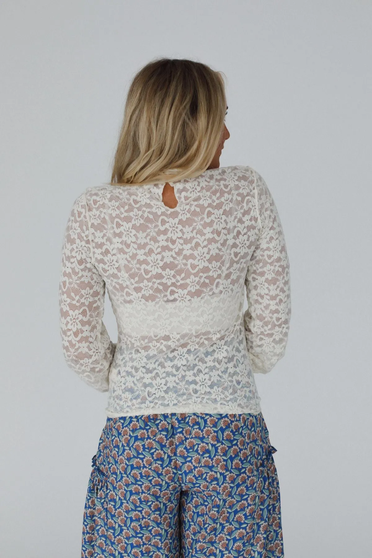 Willow Lace Top - Ivory