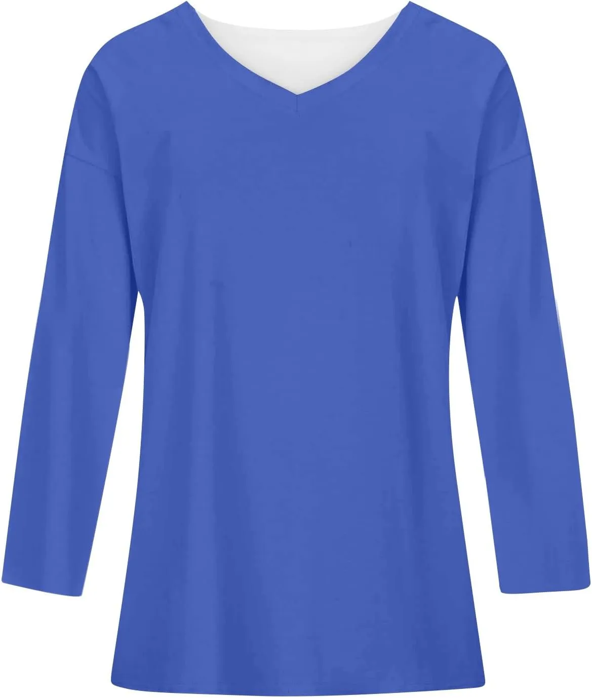Womens Long Sleeve Tops Oversized V Neck Sweatshirts Casual Trendy Shirts Fall Winter Clothes 2024